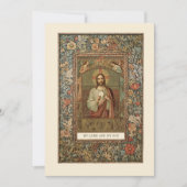 Invitation Communion catholique Jésus garçon ou fille (Devant)