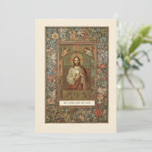 Invitation Communion catholique Jésus garçon ou fille (Debout devant)