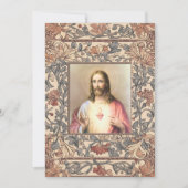 Invitation Communion catholique Jésus garçon ou fille (Devant)