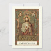 Invitation Communion catholique Jésus garçon ou fille (Devant)