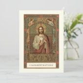 Invitation Communion catholique Jésus garçon ou fille (Debout devant)