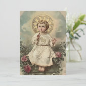 Invitation Communion catholique Jésus Roses (Debout devant)