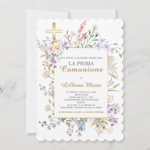 Invitation Communion Fille
