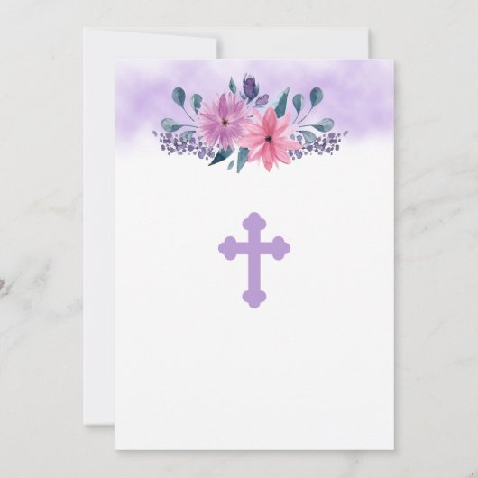 Invitation Communion Floral Invite (Dos)