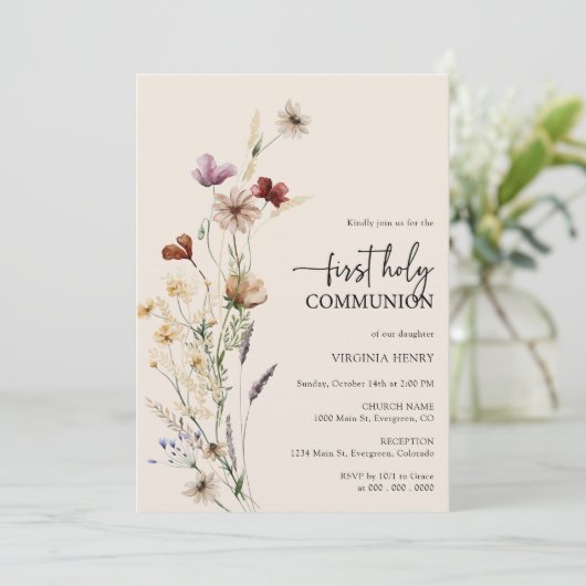 Invitation Communion florale (Debout devant)