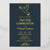 Invitation communion or et bleu (Recto)