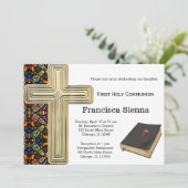 Invitation Communion sainte en verre (Debout devant)