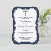 Invitation Communion Sainte Marine & Croix Blanche Ou Confirm (Debout devant)