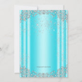 Invitation Communion solennelle bleu sarcelle et perle grise (Dos)