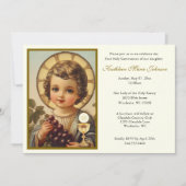 Invitation Communion traditionnelle catholique Jésus (Devant)