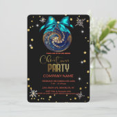 Invitation Compagnie de diamants de la flocon de Noël (Debout devant)