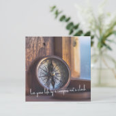 Invitation COMPASS TIME 5.25 x 5.25 card (Debout devant)