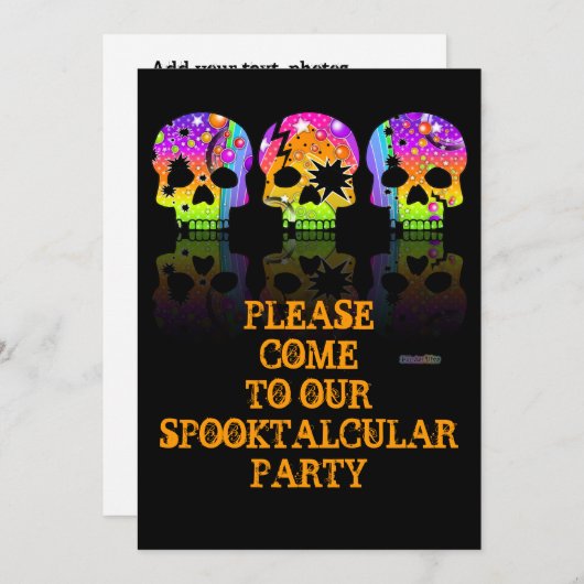 Invitation - COMPÉTENCES EN ART POP (Devant / Derrière)