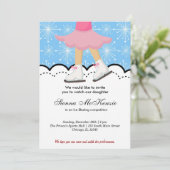 Invitation Compétition de patinage sur glace (bleu) (Debout devant)