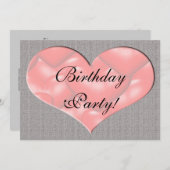 Invitation complète à la fête d'anniversaire du co (Devant / Derrière)