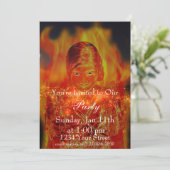 Invitation complète à la fête de la fille de flamm (Debout devant)