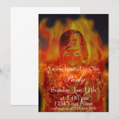 Invitation complète pour la fête de la fille de fl (Devant / Derrière)