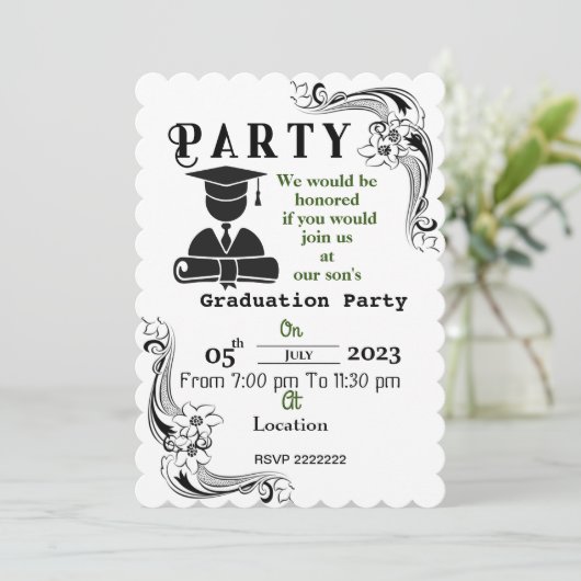 Invitation Compléter le diplôme   (Debout devant)