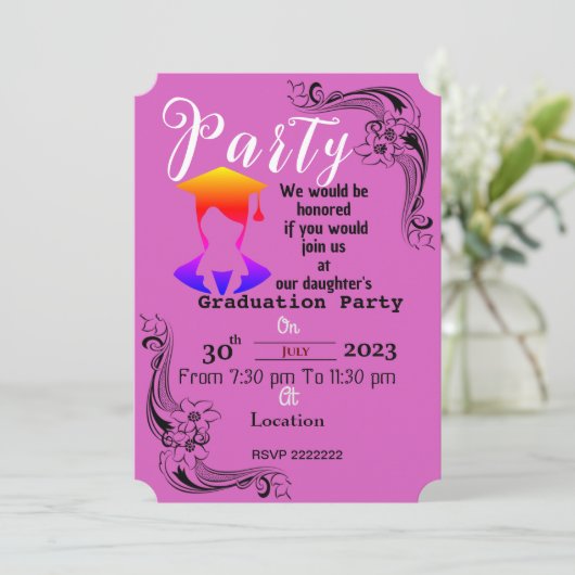 Invitation Compléter le diplôme   (Debout devant)