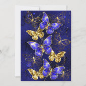 Invitation Composition avec papillons Sapphire (Devant)