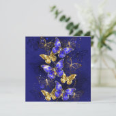 Invitation Composition avec papillons Sapphire (Debout devant)