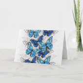 Invitation Composition des White and Blue Butterflies (Devant)