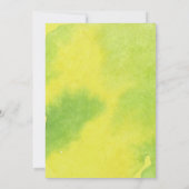 Invitation Composition élégante de citron de mariage (Dos)