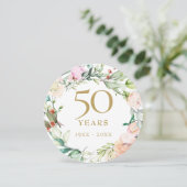 Invitation Composition florale circulaire pour les 50 ans de  (Debout devant)