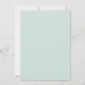 Invitation Composition Florale Mariage Rose Menthe (Dos)