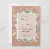 Composition florale mariage Rose poussiéreuse