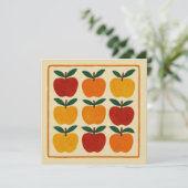 Invitation Composition joyeuse de pommes (Debout devant)
