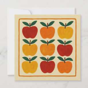 Invitation Composition joyeuse de pommes