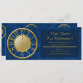 Invitation Comptabilisation de l'horloge de la nouvelle année (Devant / Derrière)