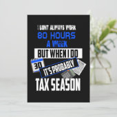 Invitation Comptables de 80 Heures pour la saison fiscale (Debout devant)