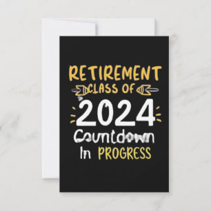 Invitation compte à rebours de la classe de retraite 2024 en