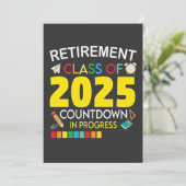 Invitation Compte à rebours de la promotion de retraite 2025 (Debout devant)