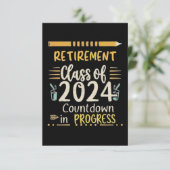 Invitation compte à rebours de la promotion de retraités 2024 (Debout devant)