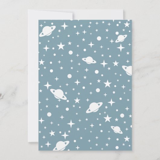 Invitation Compte à rebours de l'espace extra-atmosphérique (Dos)