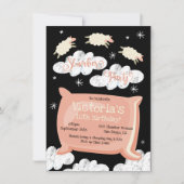 Invitation Compter le mouton Fête du bois d'oeuvre Anniversai (Devant)