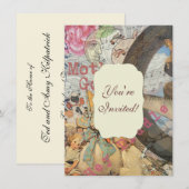 Invitation Comptine de la mère l'oie Conte de fées (Devant / Derrière)