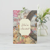 Invitation Comptine de la Mère l'Oye, conte de fées (Debout devant)