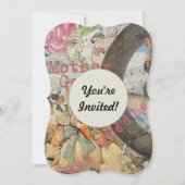 Invitation Comptine de la Mère l'Oye Conte de Fées (Devant)