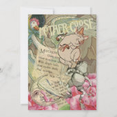 Invitation Comptine de Mère l'Oie Conte de Fées (Dos)