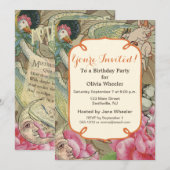 Invitation Comptine de Mère l'Oie Conte de Fées (Devant / Derrière)