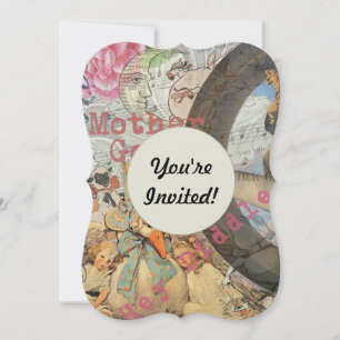 Invitation Comptine de Mère l'Oie Conte de Fées