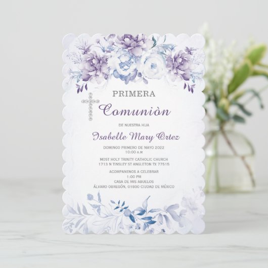 Invitation Comunion de primère (Debout devant)