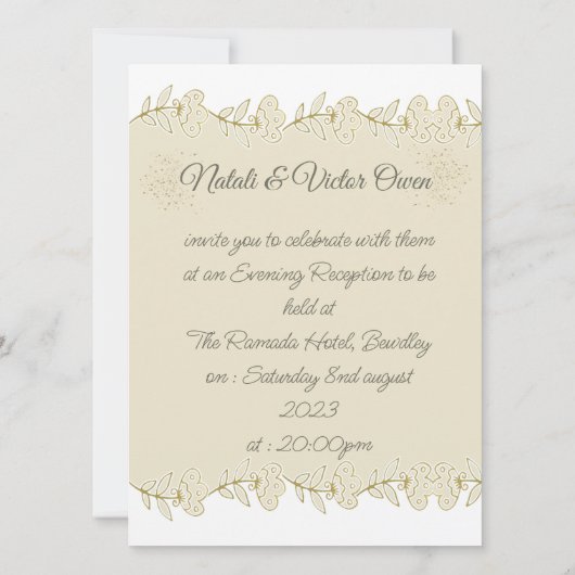 Invitation  con foto personalizada (Dos)