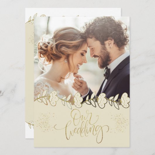 Invitation con foto personalizada (Devant / Derrière)