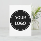 Invitation Concept de logo QR premium pour moderne (Debout devant)