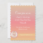 Invitation Conception 5 d'ange d'invitation de fête (Dos)